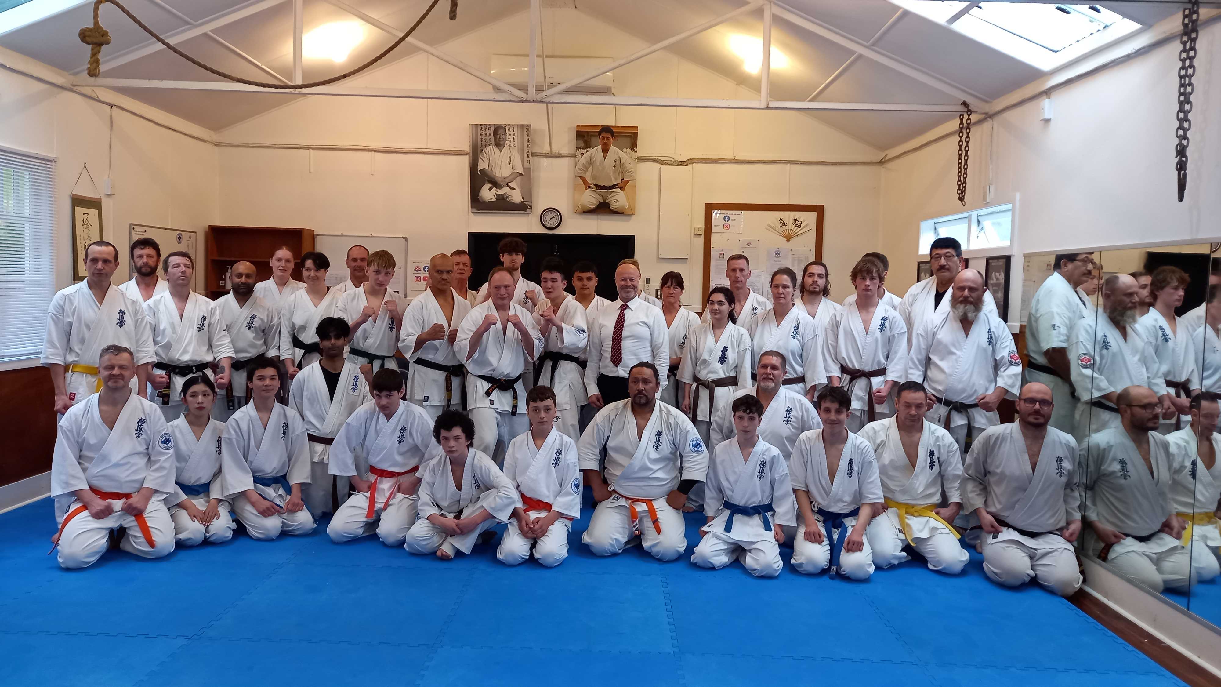 Wellington Kyokushin class training